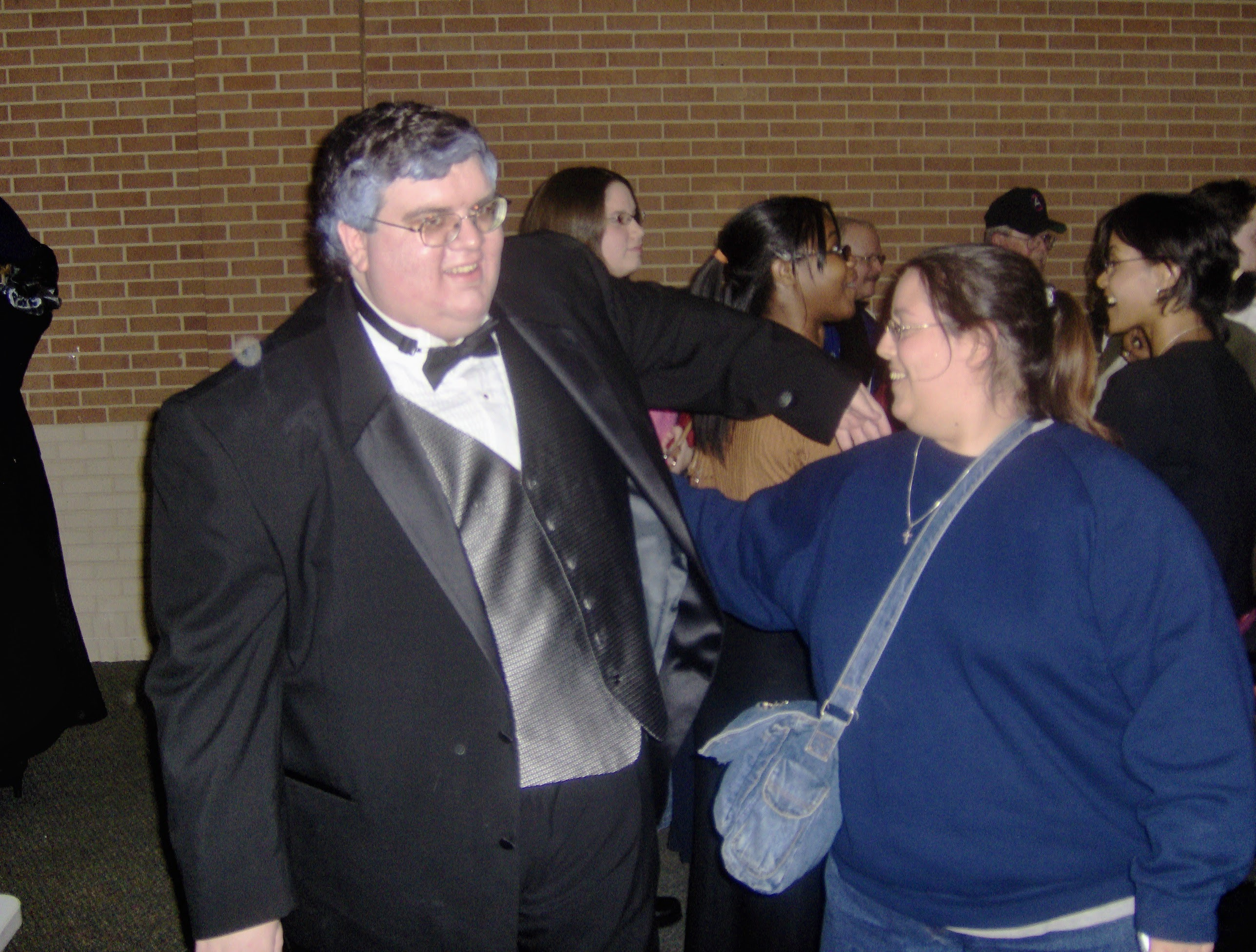 Nick greeting Barbara after opening night of Rumors