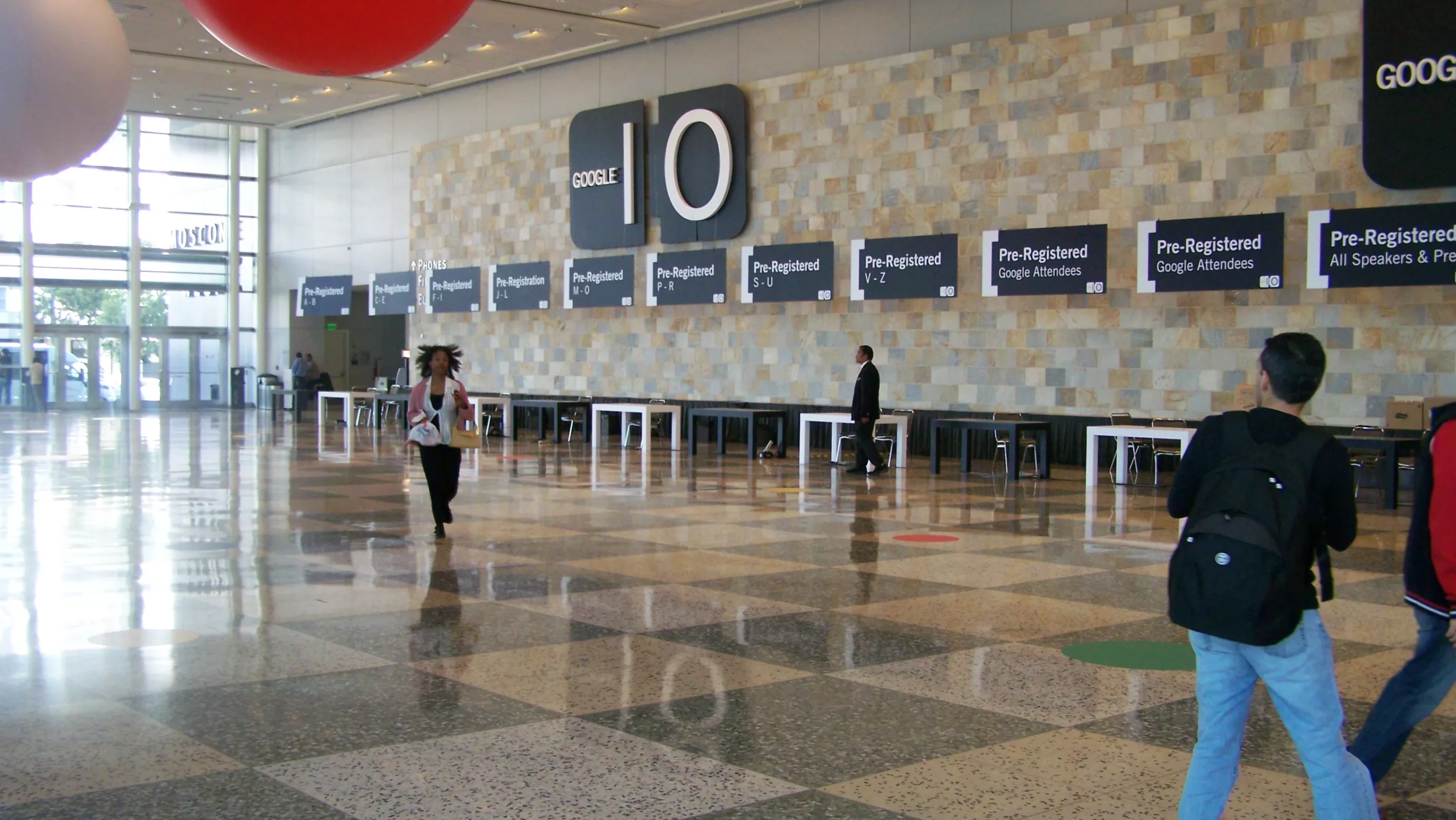 The Opening Keynote Google I/O 2008 Registration Area
