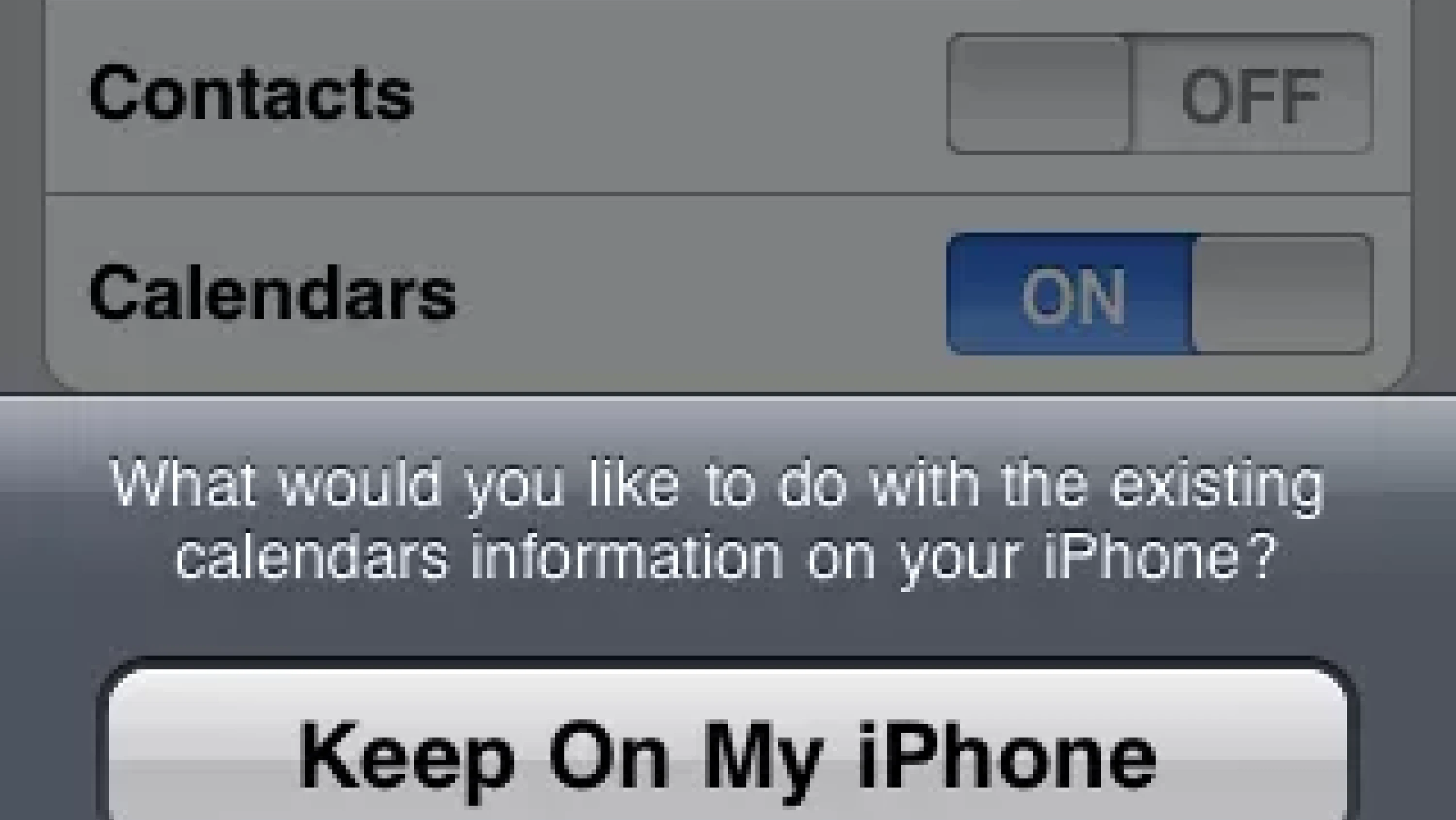 iPhone 3.0 Supports Both Local AND Exchange Calendars and Contacts