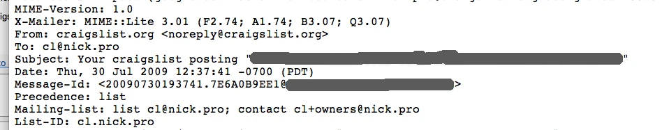 Standard Google Mailing Lists