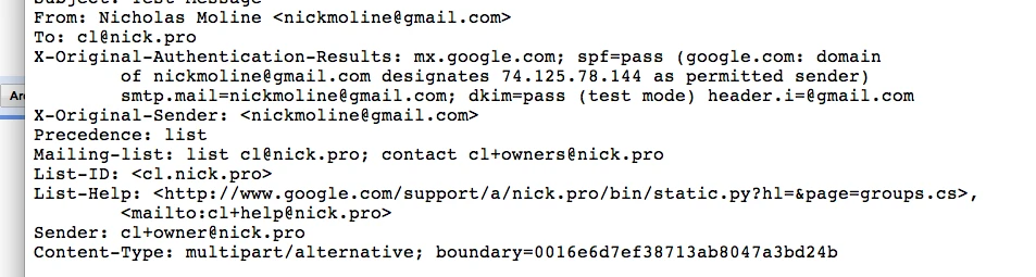 New Google Groups Message Headers