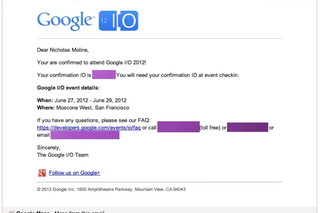 Google I/O 2012 Here I come