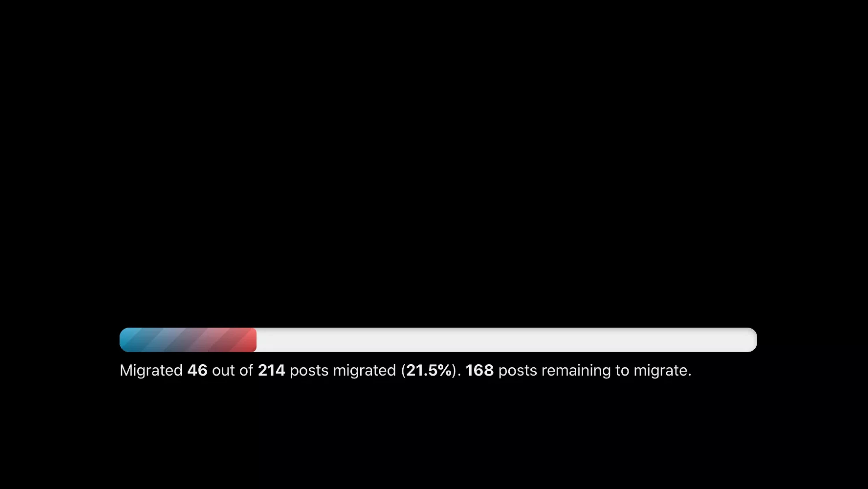 Automating the site migration progress bar in Jekyll Automating the site migration progress bar in Jekyll